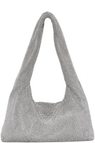 Kara - Sac argenté Crystal Mesh Armpit