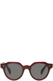 Oliver Peoples - Burgundy Irven Sunglasses