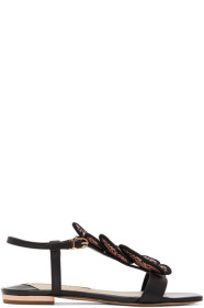 Sophia Webster - Black Patent Riva Sandals