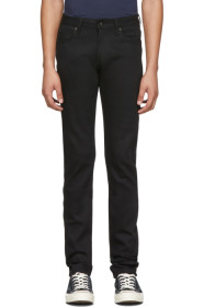 Naked & Famous Denim - Black Power Stretch Super Guy Jeans