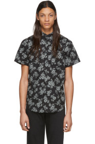 Naked & Famous Denim - Black Floral Sketch Shirt