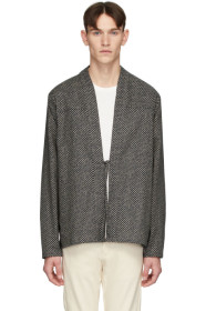 Naked & Famous Denim - SSENSE Exclusive Indigo Scales Kimono Shirt