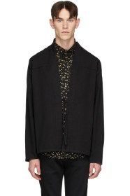 Naked & Famous Denim - SSENSE 限定 ブラック Kimono シャツ
