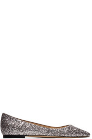 Jimmy Choo - Purple Glitter Romy Flats