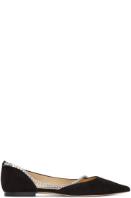 Jimmy Choo - Black Suede Trude Flats