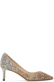 Jimmy Choo - Rose Gold & Gold Dégradé Glitter Romy 60 Heels