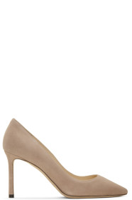 Jimmy Choo - Pink Suede Romy 85 Heels