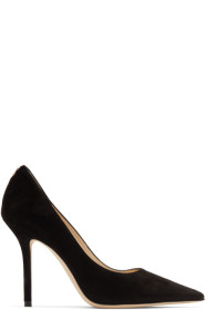 Jimmy Choo - Black Suede Love 100 Heels