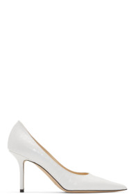 Jimmy Choo - White Croc Love 85 Heels