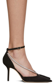 Jimmy Choo - Black Suede Talika 100 Heels