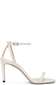Jimmy Choo - ホワイト Minny 85 サンダル