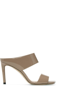 Jimmy Choo - ピンク パテント Hira 85 サンダル