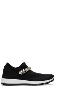 Jimmy Choo - Black Crystal Verona Sneakers