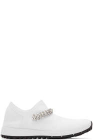 Jimmy Choo - White Crystal Verona Sneakers