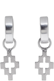 Marcelo Burlon County of Milan - Silver Cross Drop Earrings
