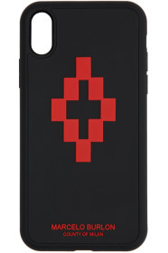 Marcelo Burlon County of Milan - Black 3D Cross iPhone XR Case