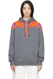 Marcelo Burlon County of Milan - Grey & Orange Wings Hoodie