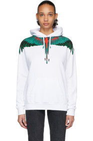 Marcelo Burlon County of Milan - White & Green Wings Hoodie