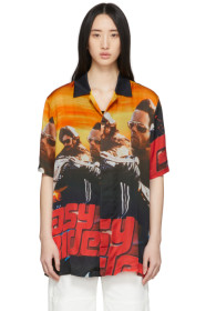 Marcelo Burlon County of Milan - Multicolor Satin 'Easy Rider' Shirt