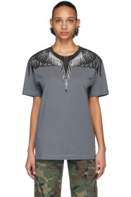Marcelo Burlon County of Milan - Grey & Black Wings T-Shirt