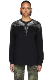 Marcelo Burlon County of Milan - Black Wings Long Sleeve T-Shirt
