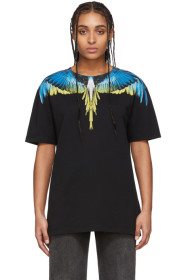 Marcelo Burlon County of Milan - Black & Yellow Wings T-Shirt