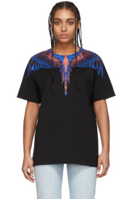 Marcelo Burlon County of Milan - Black & Pink Wings T-Shirt
