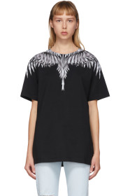 Marcelo Burlon County of Milan - Black & White Sharp Wings T-Shirt