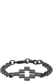 Marcelo Burlon County of Milan - Gunmetal Cross Bracelet