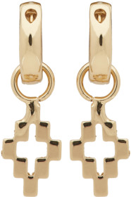 Marcelo Burlon County of Milan - Gold Cross Pendant Earrings