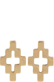Marcelo Burlon County of Milan - Gold Cross Stud Earrings