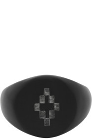 Marcelo Burlon County of Milan - Black & Silver Cross Ring