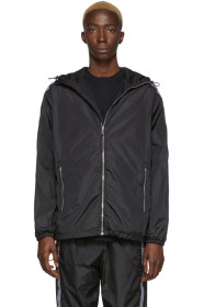 Marcelo Burlon County of Milan - Black County Tape Windbreaker Jacket