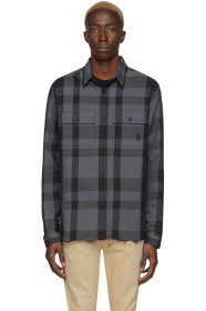 Marcelo Burlon County of Milan - Grey & Black Logo Check Shirt