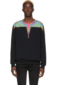 Marcelo Burlon County of Milan - Black Fluo Wings Sweatshirt