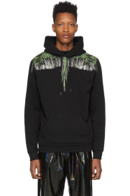 Marcelo Burlon County of Milan - Black & Green Wings Hoodie