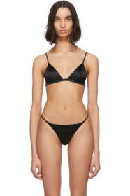 Fleur du Mal - Black Silk Luxe Bra