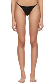 Fleur du Mal - Black Silk Luxe Thong