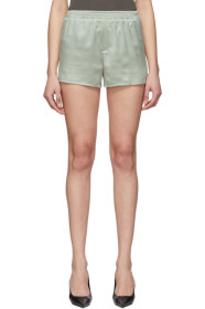 Haider Ackermann - Grey Silk Shorts