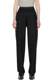 Haider Ackermann - Black Elastic Waist Trousers