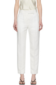 Haider Ackermann - White Linen Classic Trousers
