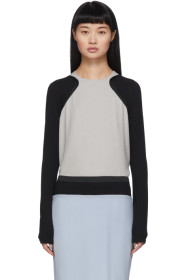 Haider Ackermann - Grey & Black Contrast Insert Blouse