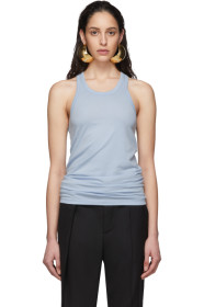 Haider Ackermann - Blue Jersey Tank Top