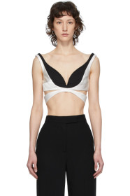 Haider Ackermann - Black & White Cut-Out Bustier
