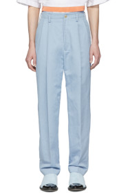 Haider Ackermann - Blue High-Waist Trousers