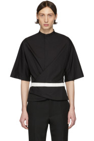 Haider Ackermann - Black Wrap Belt Shirt