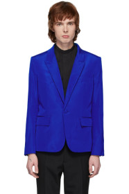 Haider Ackermann - Blue Silk Classic Blazer