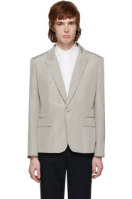 Haider Ackermann - Grey Silk Classic Blazer