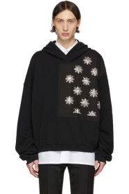Haider Ackermann - Black Hand Embroidered Patch Hoodie