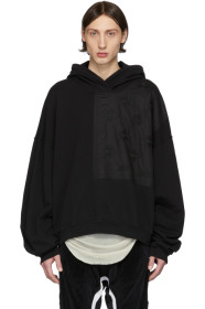 Haider Ackermann - ブラック Perth パッチ フーディ